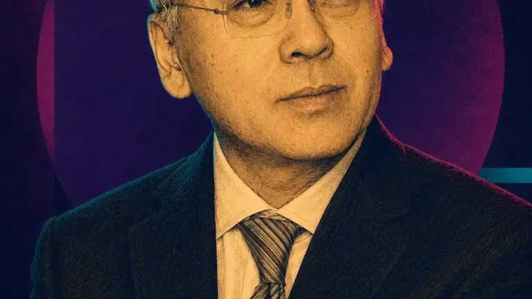 Ilustración editorial generada con IA de Kazuo Ishiguro