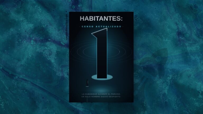 Portada de la novela Habitantes: 1 de Gabriel Cababie, una distopía sobre una inteligencia artificial que gobierna el mundo.