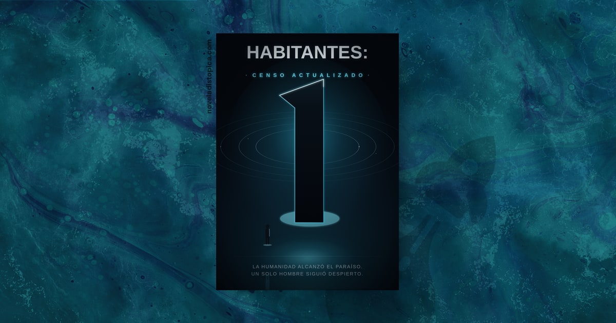Portada de la novela Habitantes: 1 de Gabriel Cababie, una distopía sobre una inteligencia artificial que gobierna el mundo.